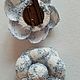 Брошь "Камелия" из твида. Брошь-зажим. Шляпки от DaduMarket. Ярмарка Мастеров.  Фото №4