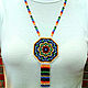 Pendant amulet made of beads Mandala Boho Necklace Protective amulet. Gerdan. StylishThings4U. My Livemaster. Фото №5