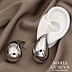 Серьги серебристые капля bottega limited edition. Серьги классические. MARIA GUSEVA Fashion Jewelry. Интернет-магазин Ярмарка Мастеров.  Фото №2