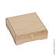 15155F Box 15 15 5 SMS flock, for jewelry, jewelry. Blanks for decoupage and painting. мастерская деревянных изделий ЛАДЬЯ (prowoodbox) (woodbox). Online shopping on My Livemaster.  Фото №2