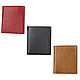 Men's leather wallet 'Kirik' red / Genuine leather. Purse. EZCASE - Leather Design Studio. My Livemaster. Фото №4