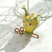 Куклы и игрушки handmade. Livemaster - original item Miniature owl with a key of happiness. Handmade.