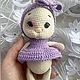 Вязаная зайка ручной работы. Амигуруми куклы и игрушки. Вязаные мечты Рыжей белки. Интернет-магазин Ярмарка Мастеров.  Фото №2