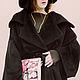 Black chic coat ' Ma belle'. Coats. Lana Kmekich (lanakmekich). My Livemaster. Фото №5
