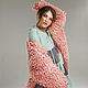 Pink fur coat cardigan. Cardigans. SHAPAR - knitting clothes. Online shopping on My Livemaster.  Фото №2