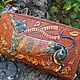 Длинный кошелёк "Осенняя Такса". Кошельки. Alla LeatherworkS. Ярмарка Мастеров.  Фото №6