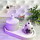 Заказать Свеча «Каменное» яйцо с цветочками. KORA CANDLES. Ярмарка Мастеров. . Свечи Фото №3