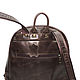  Backpack leather women's brown ash Mod R43-622. Backpacks. Natalia Kalinovskaya. My Livemaster. Фото №10