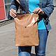 Mochilas: Bolso de cuero de la mochila liina beige femenina de la Moda Sr34t-652. Backpacks. Natalia Kalinovskaya. Ярмарка Мастеров.  Фото №8
