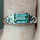 Мужское кольцо с редким Турмалином Индиголит 1.67ct  ручная работа. Кольца. Ведические кольца драгоценные камни (bauroom). Ярмарка Мастеров.  Фото №6