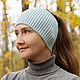 Knitted head bandage blue, Bandage, Tyumen,  Фото №1