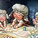 Картина Лепим пельмешки папочке. Картины. Любаша и компания. Интернет-магазин Ярмарка Мастеров.  Фото №2