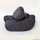 Dark grey felted socks Merino wool 13cm 1 pair. Socks. bornlenki. Online shopping on My Livemaster.  Фото №2