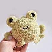 Куклы и игрушки handmade. Livemaster - original item Toy frog gift to a teenager, squish frog, anti-stress frog. Handmade.