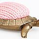 Pincushion turtle, brass, knit, 50х80 ×. Interior elements. Master Lihman. Online shopping on My Livemaster.  Фото №2