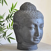 Для дома и интерьера handmade. Livemaster - original item Garden statue Buddha head for home and garden. Handmade.