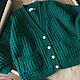 Кардиган вязаный. Кардиганы. MY FLOWER KNITTING. Ярмарка Мастеров.  Фото №4