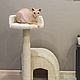 Комплекс для кошек «Дом с мезонином». Когтеточки. Мастерская Моя котя. Ярмарка Мастеров.  Фото №6