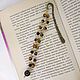 Bookmark amulet-amulet with natural stones Tiger's Eye and Jasper, Key chain, ,  Фото №1
