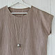 Beige blouse made of 100% linen, Blouses, Tomsk,  Фото №1