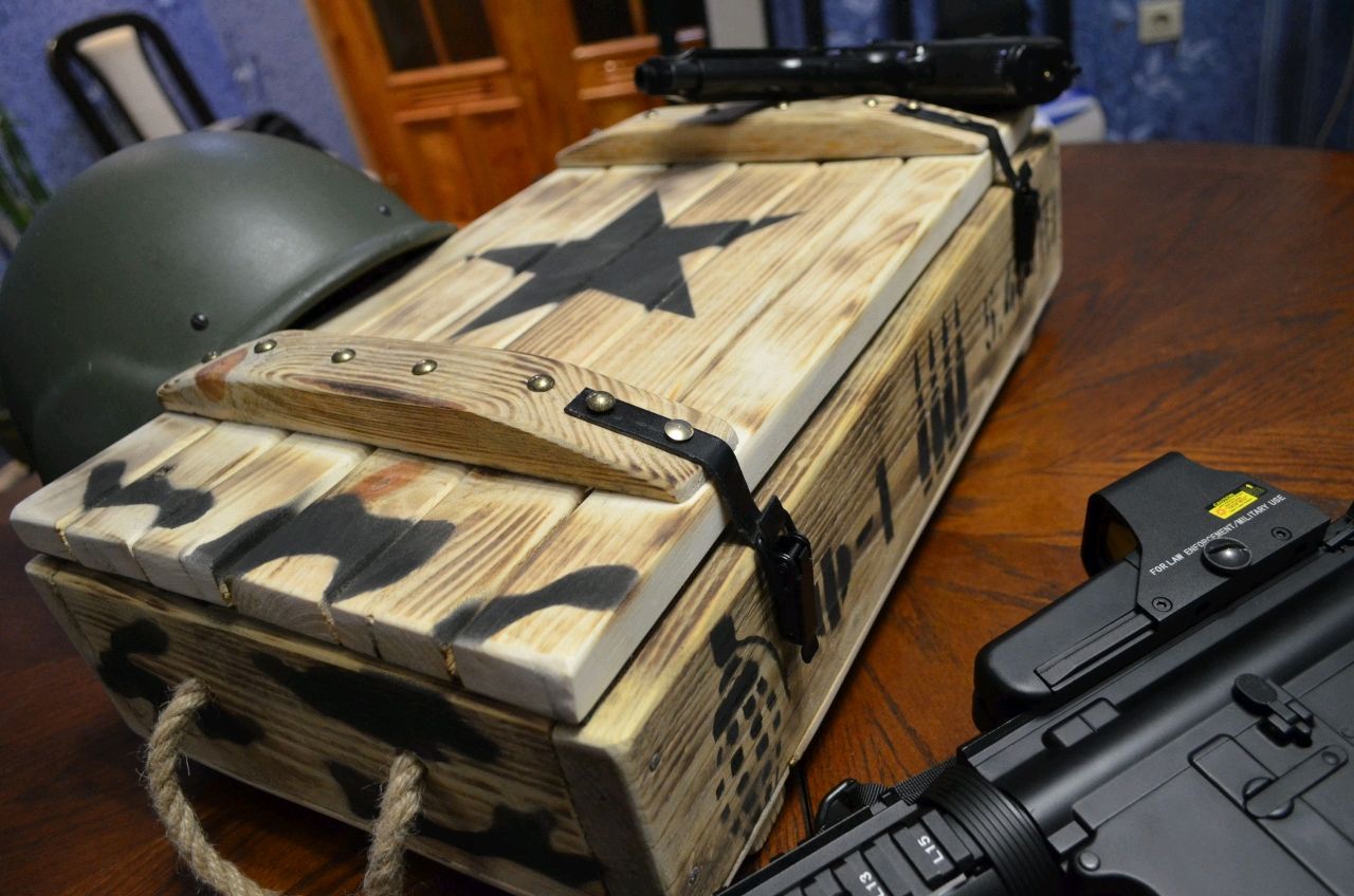 Подарочный короб тактический из дерева в интернет-магазине на Ярмарке ...