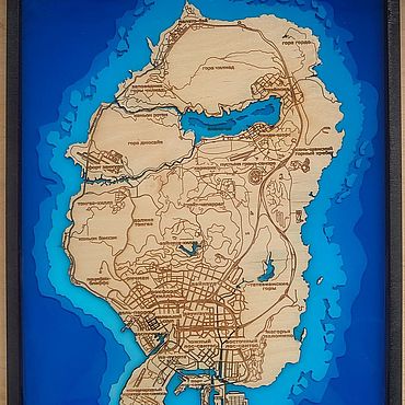 Карта GTA 5. . Картины и панно ручной работы - Ярмарка Мастеров Картины и панно ручной работы. Ярмарка Мастеров - ручная работа Карта GTA 5. Handmade.