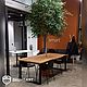 Стол с деревом для кафе. Столы. BaumbArt Loft Atelier. Интернет-магазин Ярмарка Мастеров.  Фото №2
