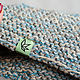 Order Warm the dressing of hemp, grey-blue. Hemp bags and yarn | Alyona Larina (hempforlife). Livemaster. . Bandage Фото №3