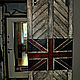 Дверь амбарная лофт. Дверь с амбарным механизмом. Дверь Union Jack. Двери. Мы с Мухтаром. Интернет-магазин Ярмарка Мастеров.  Фото №2