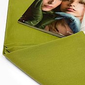Материалы для творчества handmade. Livemaster - original item Fabric: Denim velour light green. Handmade.