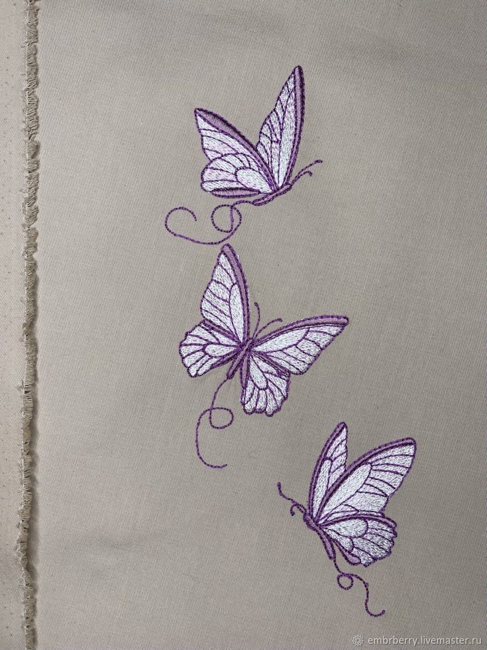 Бесплатные дизайны машинной вышивки Бабочки