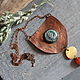 Бохо Кулон Медный С Керамикой и Сердоликом. Кулон. NadyaBriJewelry. Ярмарка Мастеров.  Фото №8
