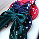 Velvet bow and hairpin 'Stars' 4 colors. Hairpins. annetka-ann (annetka-ann). My Livemaster. Фото №6