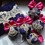 Сувениры и подарки handmade. Livemaster - original item Set of 5 velvet balls in a velvet box. Handmade.