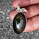 obsidian pendant obsidian necklace obsidian jewelry. Pendants. theamulet. My Livemaster. Фото №6