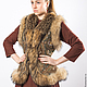 Vest shawl with raccoon, Vests, Moscow,  Фото №1