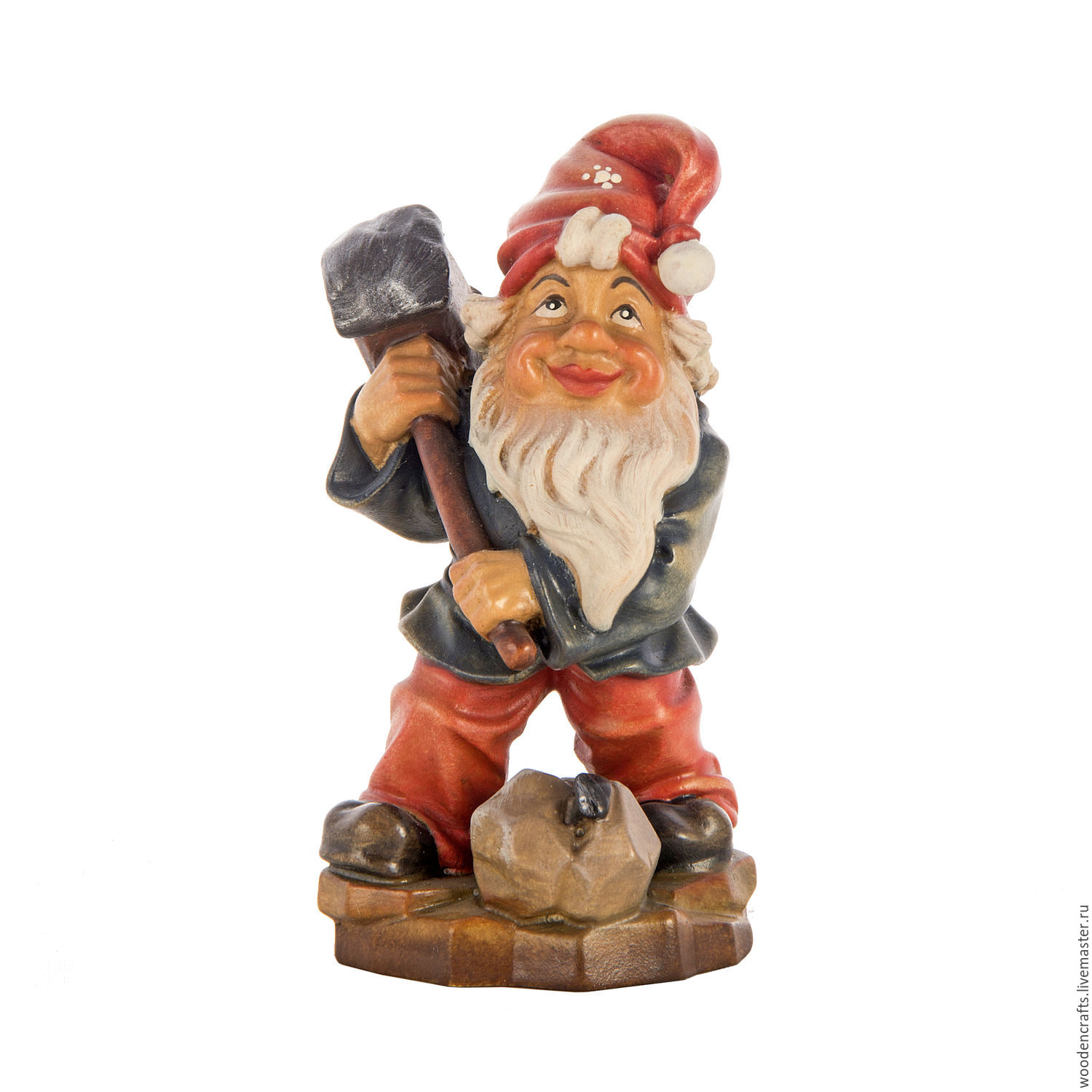 Фигурка из дерева "Домовой Гном-добытчик минералов" в интернет-магазине ...
