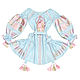Short dress with wedges "Crystal Roses". Dresses. Plahta Viktoriya. Online shopping on My Livemaster.  Фото №2