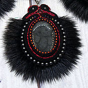 Украшения handmade. Livemaster - original item Soutache earrings and pendant 