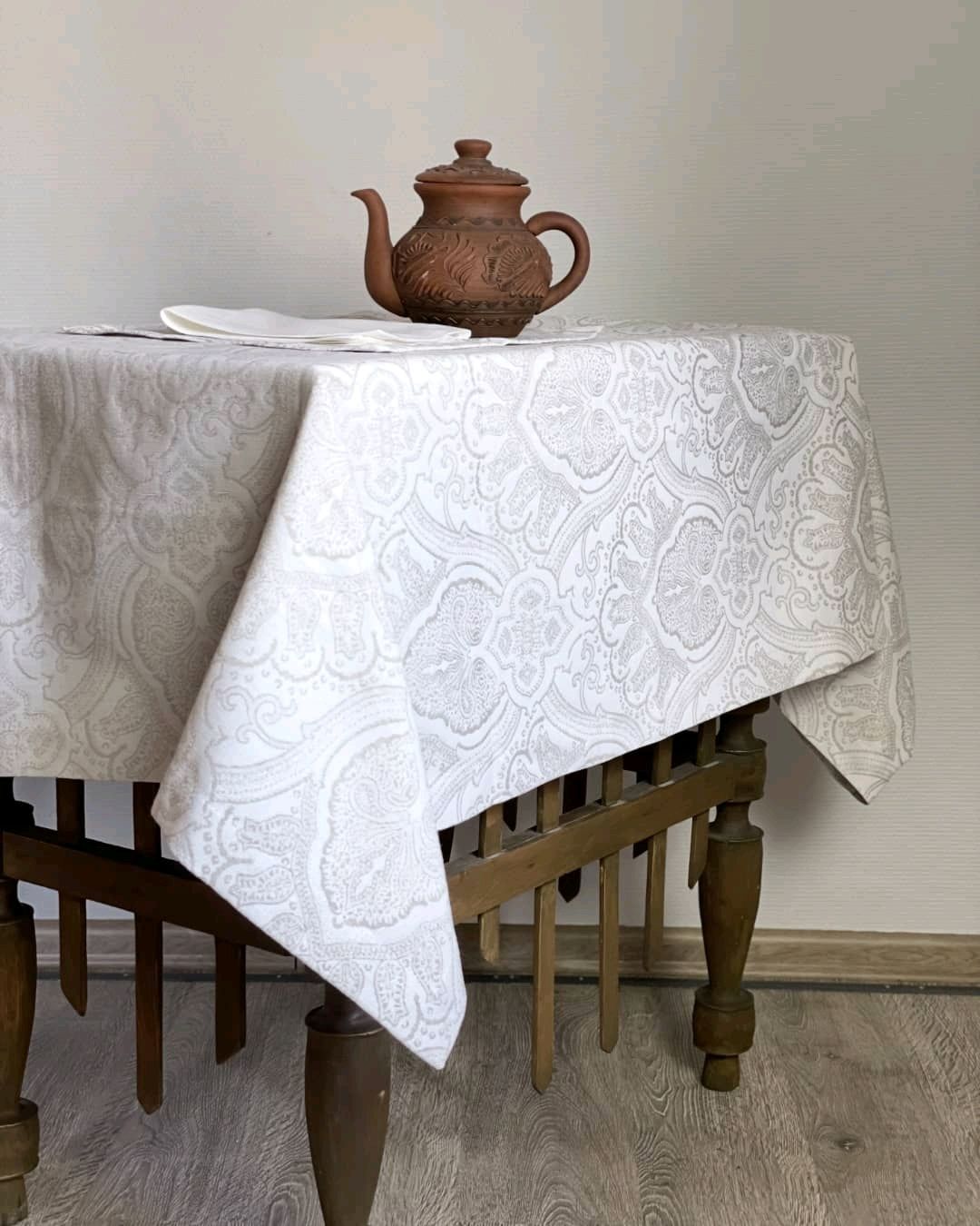 Скатерть жаккард 200*200 см и 5 салфеток в интернет-магазине на Ярмарке ...