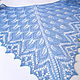 Chal calado de punto por los rayos nomeolvides. Shawls. Lace Shawl by Olga. My Livemaster. Фото №6