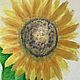 Watercolor painting with a sunflower flower ' Sun ' 297h420 mm. Pictures. chuvstvo-pozitiva. Online shopping on My Livemaster.  Фото №2