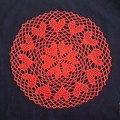 Пончо "Crochet rhombus"