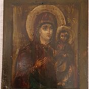 Антикварная икона Знамение Курская-Коренная, 19 век