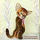 Order Abyssinian cat. Portrait of a cat custom Collectible toy Teddy. NatalyTools (natalytools). Livemaster. . Stuffed Toys Фото №3