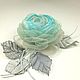 Windy Rose. Brooch - fabric flower. Brooches. ms. Decorator. My Livemaster. Фото №6