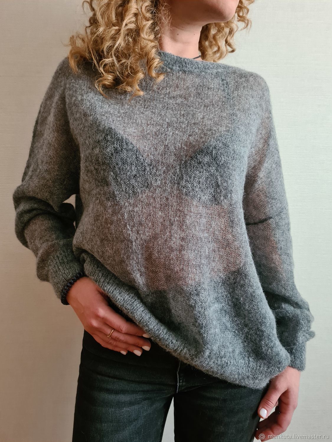 Knitted jumper in grey, Jumpers, Moscow,  Фото №1