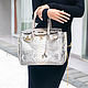 Сумка в стиле Hermes Birkin 30 из кожи питона жемчужная. Классическая сумка. PYTOSHASHOP. Интернет-магазин Ярмарка Мастеров.  Фото №2