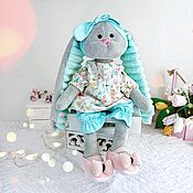Интерьерная текстильная кукла Кошка  игрушка в подарок девочке