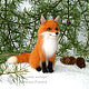 Order Fox-sister / Fox felted from wool / toy interior. Woolen Zoo. Livemaster. . Felted Toy Фото №3